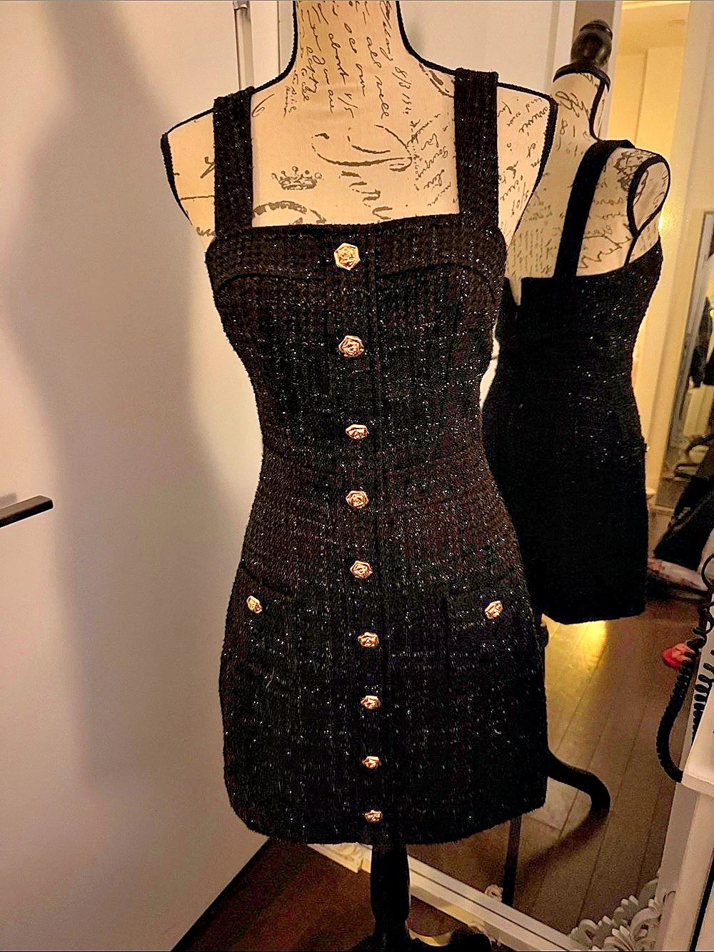 Amanda Uprichard Black Mini Dress